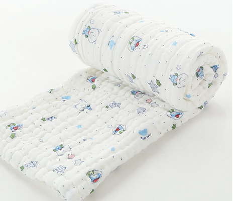 Fluffy 40S 250GSM Gauze Cloth Fabric Good Water Absorption Infant Fabric