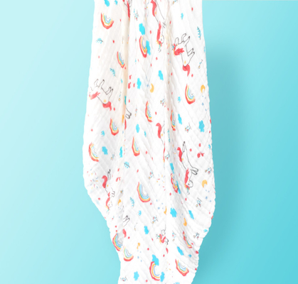 250GSM Crepe 6 Layer Gauze Fabric Lovely Pattern Moisture Absorbing