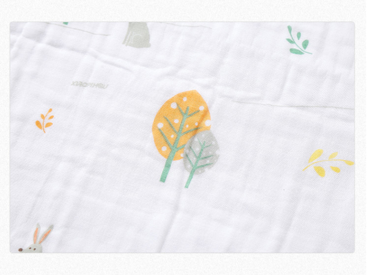 Reactive printing 6 Layer Gauze Fabric 58 inch Keep Warm Baby Swaddle Fabric
