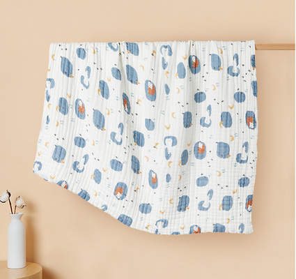 Star Pattern 53 inch 6 Layer Gauze Fabric Children Cover Blanket