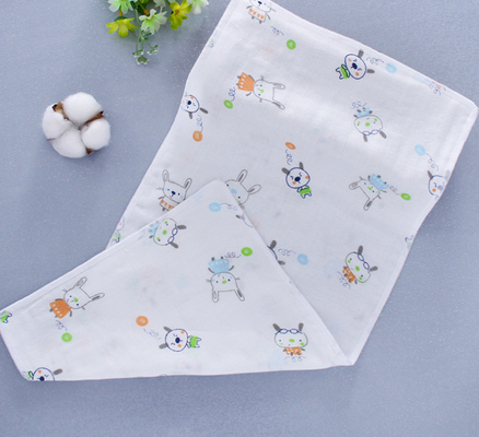 60S Double Cotton Gauze Fabric Anti Uv 110GSM Infants Handkerchief