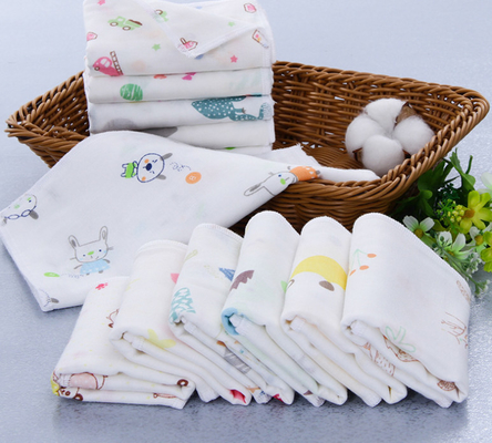 60S Double Cotton Gauze Fabric Anti Uv 110GSM Infants Handkerchief