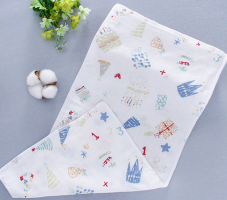 60S Double Cotton Gauze Fabric Anti Uv 110GSM Infants Handkerchief