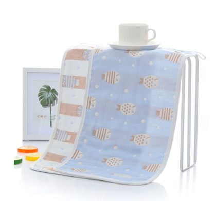 Vivid Pattern Jacquard Cotton Fabric Two Layers Comfortable High Fastness