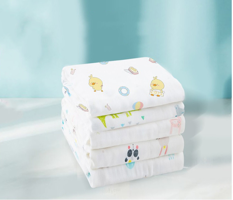 Grade A Multilayer Crepe Cotton Gauze Fabrics Saliva Towel For Babies