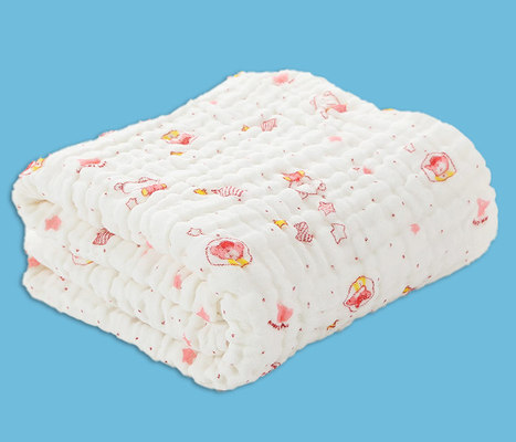 Grade A Multilayer Crepe Cotton Gauze Fabrics Saliva Towel For Babies