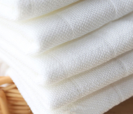 40S Thin Summer Combed White Cotton Gauze Fabrics Without Chemical