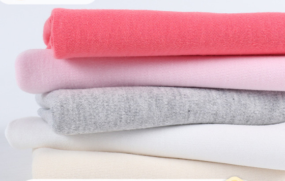 190GSM Baby Clothing Natural Gauze Fabric 40S Comb Brush Double Jersey