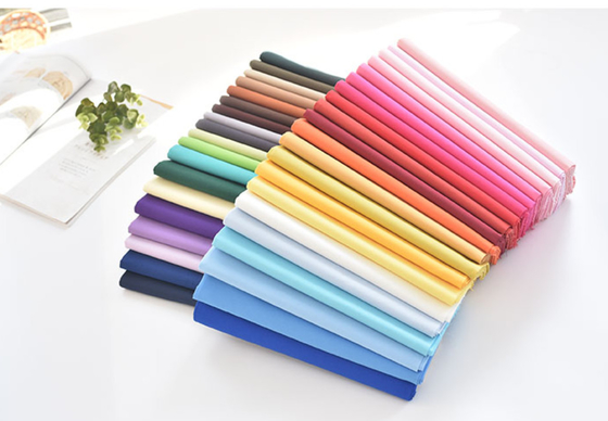 Imitation Tencel Cotton Shirt Fabric Casual Clothes  40sX40s 185GSM High Fastness Solid Dyed