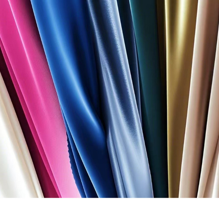 Satin Summer Fabric Dress Slight Shine Women Skirt Smooth Polyester