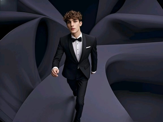 48% Polyester 29% Rayon 19% Wool 220gsm Business Material Fabric