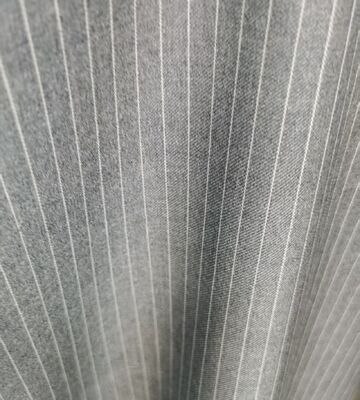 25%Rayon 75%Polyester 230gsm Vertical-Striped RT Suiting Grey Business Fabric