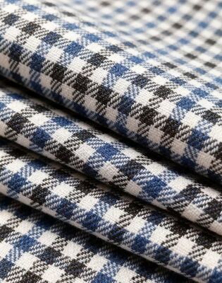 27%Rayon 70%Polyester 3%Spandex 260gsm Check Wrinkle-Resistant And Durable Smooth Texture Fabric