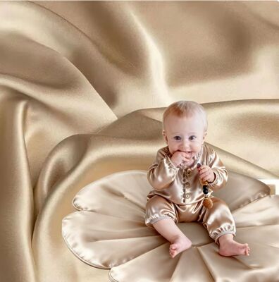 100%Polyester 160gsm Silky Satin Fabric  Polyester Faux Acetate Satin  Luxury Satin Fabric