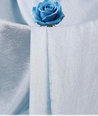 110GSM Satin Crinkle Fabric - Lightweight Silk-Like Polyester with Crinkle Texture for Elegant Dresses