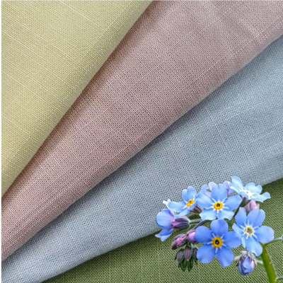 220 GSM Breathable Wrinkle Resistant Linen Rayon Fabric for Blouses and Shirts