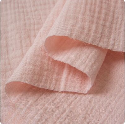 135GSM 100% Cotton Double Gauze Fabric with 200+ Ready Stock Colours for Baby and Children's Clothing