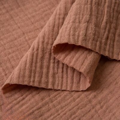 130GSM 100% Cotton Double Gauze Fabric Breathable Organic Cotton Muslin Fabric for Baby Clothing