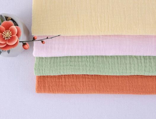 100% Cotton 40S Double Gauze Fabric (120GSM) Naturally Soft. Breathable. Made for Relaxed Living.
