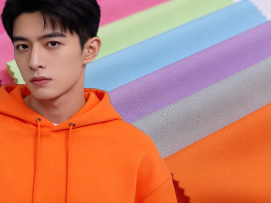 210gsm Sand-Washed Air Layer Knit Fabric with Excellent Elastic Recovery and High Wrinkle Resistance