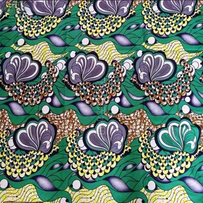 Premium 100% Cotton African Wax Print Fabric with Vibrant Colors and 115cm Width