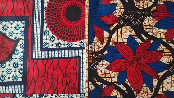 Vibrant Durable High Wrinkle Resistance African Wax Print Polyester Fabric