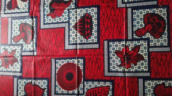 Vibrant Durable High Wrinkle Resistance African Wax Print Polyester Fabric