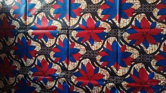 Vibrant Durable High Wrinkle Resistance African Wax Print Polyester Fabric