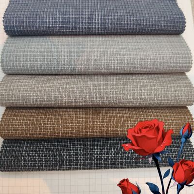 70% Polyester 27% Rayon 3% Spandex 175gsm Yarn-Dyed Check Suiting Fabric for Uniforms