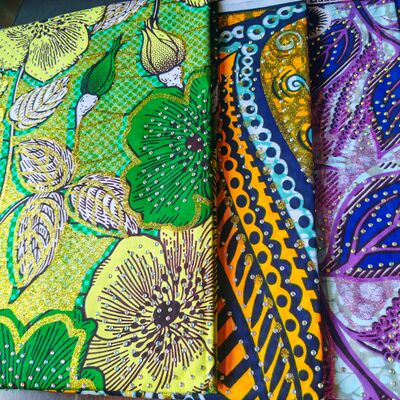 Premium 100% Cotton African Wax Print Fabric with Vibrant Colors and 115cm Width