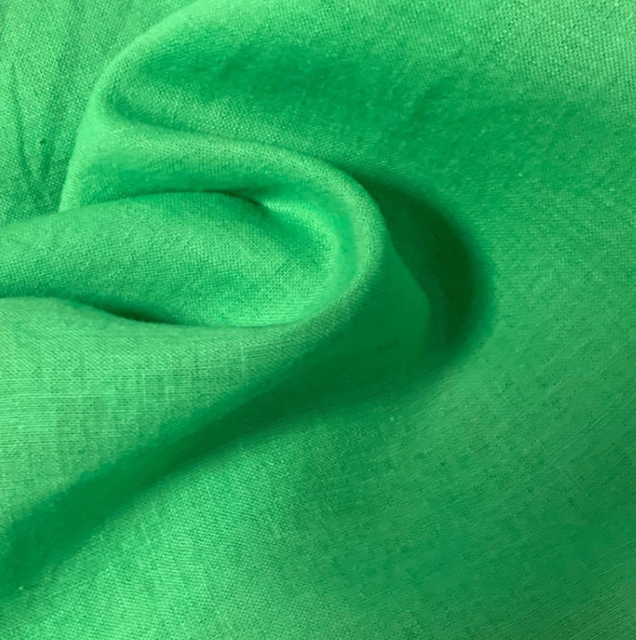 Comfortable 32S Natural Green Gauze Fabric 120gsm Cotton Gauze Fabric For Clothing