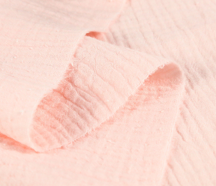 No Fluorescent Agent Bamboo Gauze Fabric For Baby Clothing 53 Inch Width