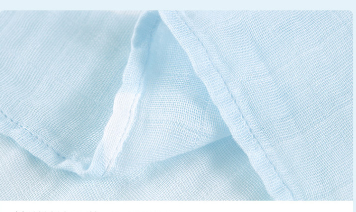 30S Safe Woven Blue Baby Gauze Towels 100% Modal Strong Color Fastness