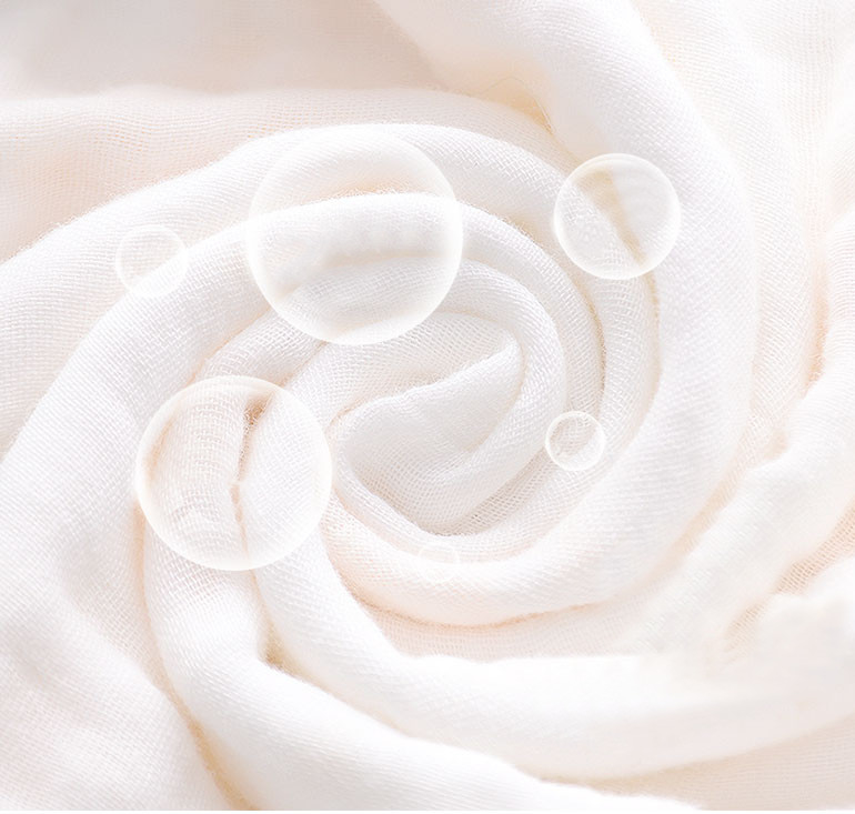New Born 4 Layer Gauze Fabric For Infant Clothing Anti Static Lightweight