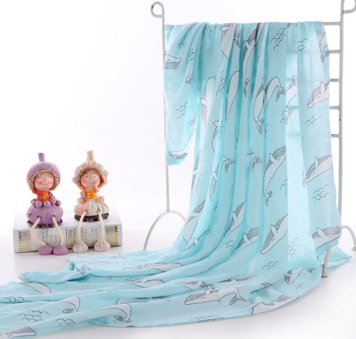 Vivid Pattern 40S 115GSM Muslin Gauze Fabric By The Yard For Children Clothing