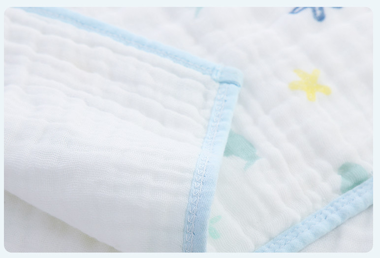 Infants 40S Pure Cotton 4 Layer Gauze Fabric For Newborn Clothes anti static