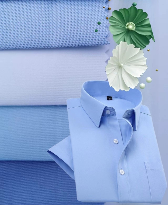 CVC 60% Cotton 40% Polyester Shirt  Fabric Work Uniform Fabric`Corporate Clothing Material Protective Apparel Cloth