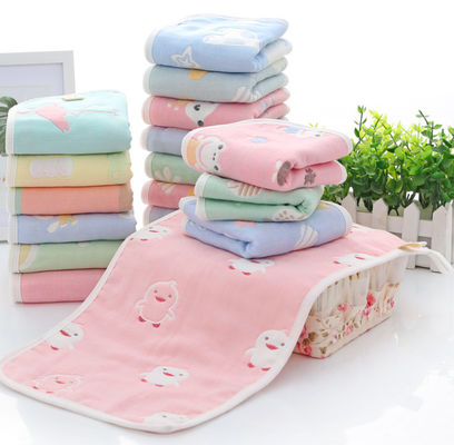 Vivid Pattern Jacquard Cotton Fabric Two Layers Comfortable High Fastness